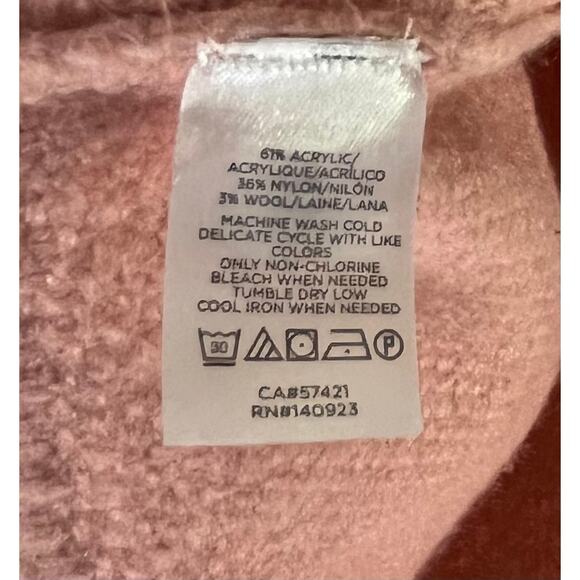 Loft Pink Crochet Poncho Sweater Regular Size XS/S - Picture 4 of 4